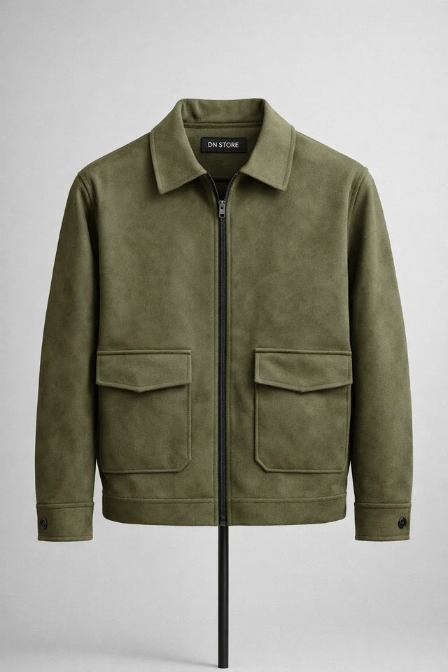 suede classic shacket