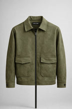 suede classic shacket