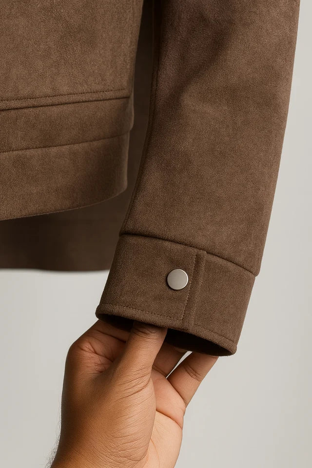 suede classic shacket