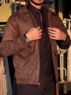 suede classic shacket