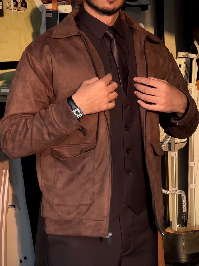 suede classic shacket