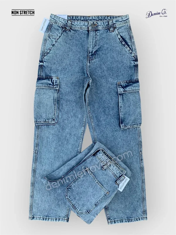 Men's Fit Tinted Blue Jeans