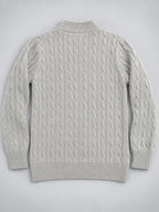 Knitted Quarter Zip Sweater