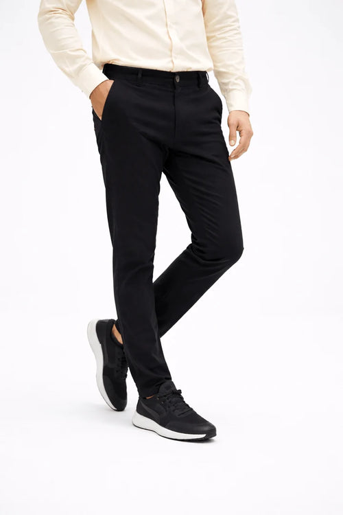 Black Cotton Pant - Smart Fit
